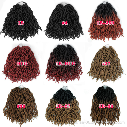 wholesale synthetic Crochet for Hair  Crochet Hair Deep Wavy Dreadlock Crochet Braids Hair